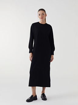 Bisiklet Yaka Kad?n Sweat Elbise