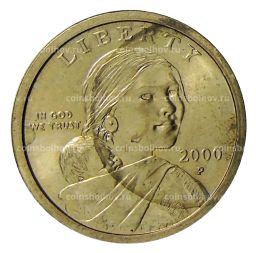 1 доллар 2000 года P США Сакагавея  Парящий Орел