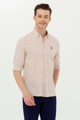 Мужская базовая рубашка с длинным рукавом Stone