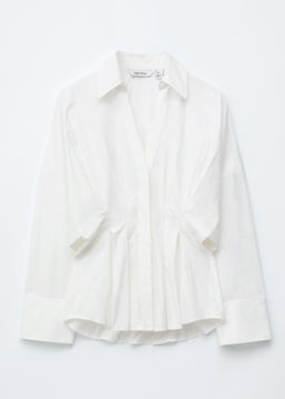 Camisa de algod?n con cintura ajustada - H&m фото 2