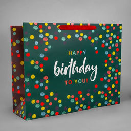 Пакет подарочный ламинированный, упаковка, «С днём рождения», XL 49 х 40 х 19 см