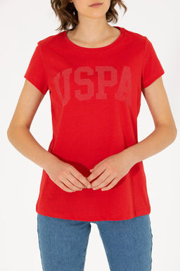 Женская красная футболка Basic - U.s. polo assn фото 19