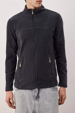 Antrasit Regular/Normal Kesim Fermuarl? Polar Sweatshirt TMNAW26SW00063