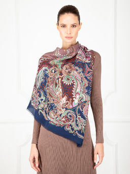 Платок жен. шелк+шерсть+мод 120х120 E16-7274-16 - Eleganzza фото 4