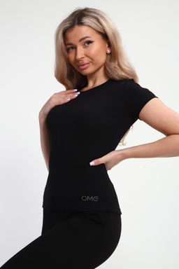 Футболка женская с швом и стразами ФЖ-002