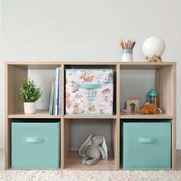 VAL LPY-BOX-2SL Короба стеллажные, без крышки, 28*28*28 см, набор 3 шт., жёлт., ЛЮБИМЧИКИ, шт - Valiant фото 14