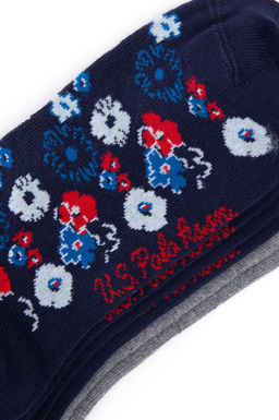 Женские темно-синие носки-ботинки из трех предметов Неожиданная скидка в корзине - U.s. polo assn фото 3