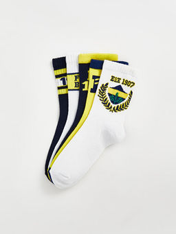 Fenerbah?e Desenli Erkek ?ocuk Soket ?orap 5li