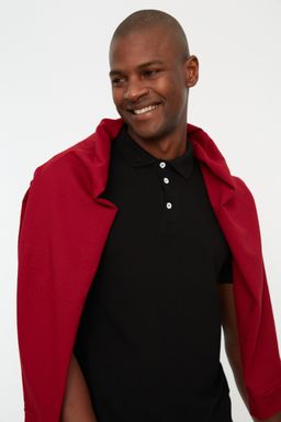 TRENDYOL MAN Beyaz Slim/Dar Kesim Yakas? Cizgili Basic %100 Pamuklu Polo Yaka T-shirt TMNSS20PO0009 - Trendyolmilla фото 2