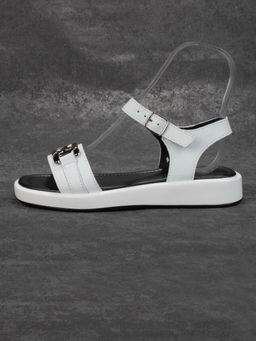 08-PED134-1 WHITE Босоножки женские (натуральная кожа)