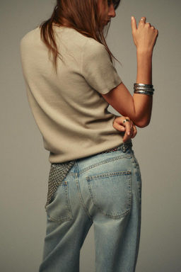 PLAIN KNIT SHORT SLEEVE TOP - Zara фото 13