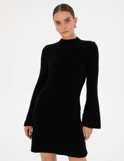 Siyah Slim Fit Triko Elbise - Pierre cardin фото 2