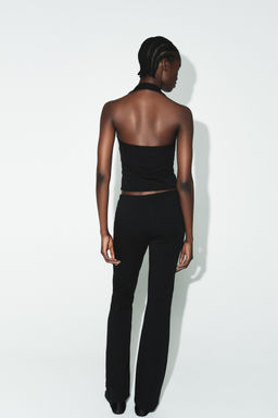 INTERLOCK FLARE TROUSERS - Zara фото 4