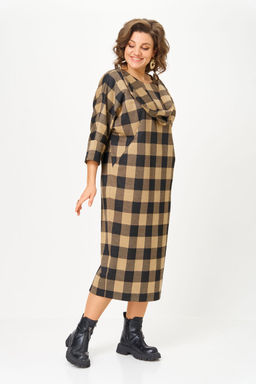 Платье Michel Chic 2196 клетка  фото 2