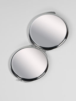 Зеркало складное, d=6 см, серебристое МИКС