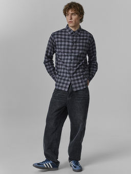 Рубашка мужская прямого кроя в клетку - Mark formelle фото 2