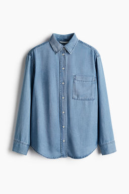 Camisa denim de lyocell - H&m фото 5