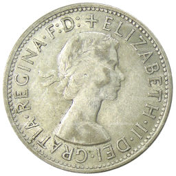 1 флорин (2 шиллинга) 1954 года Австралия  Королевский визит Елизаветы II