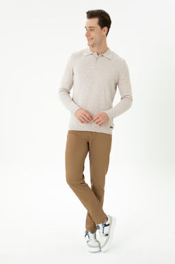 Мужские брюки светло-коричневого цвета из плотной ткани/чиносы Неожиданная скидка в корзине