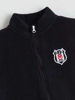 Dik Yaka Be?ikta? Bask?l? Polar Erkek ?ocuk Yelek