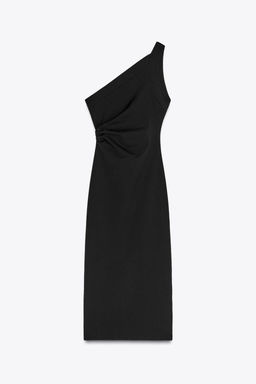 ASYMMETRIC MIDI DRESS - Zara фото 5