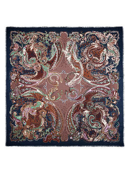 Платок жен. шелк+шерсть+мод 120х120 E16-7274-16 - Eleganzza фото 2