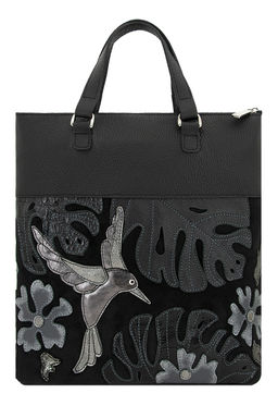 Сумка с аппликацией ДС-506-279 черный - Protege фото 12