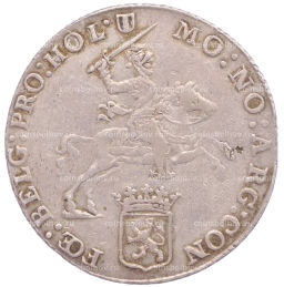 Монета 1/2 дукатона 1770 года Голландия  провинция Западная Фрисландия