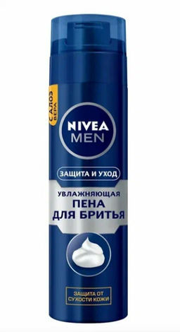 NIVEA FOR MEN д/бритья пена 200мл Увлажняющая