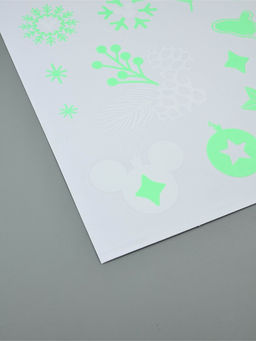 Наклейки интерьерные «Новый год», со светящимся слоем, 35×50 см, 2 листа