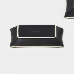 Тарелки Magistro Matt black, 15×2 см, набор 2 шт., квадратные, фарфор, белые, чёрные