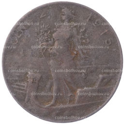 Монета 2 чентезимо 1915 года Италия