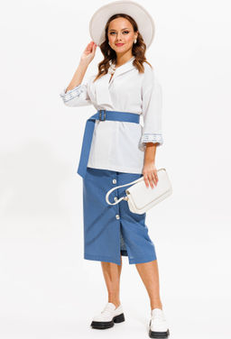 Комплект Anastasia 1083 бело-голубой