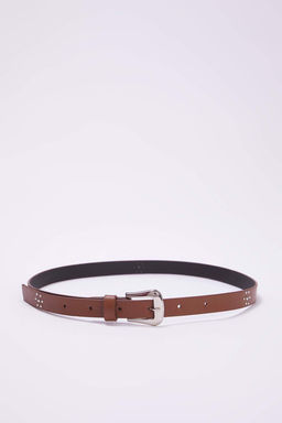 Siyah-Taba 2li Paket Deri Gorunumlu Kemer TWOAW26KE00000 - Trendyolmilla фото 3