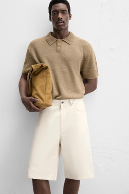 CROCHET KNIT POLO SHIRT - Zara фото 6