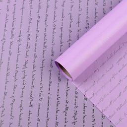 Пленка для цветов Послание, сиреневый, 0,6 х 10 м