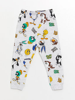 Beli Lastikli Bask?l? Erkek ?ocuk Pijama Alt