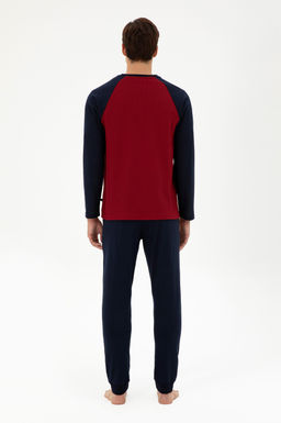 Мужской бордово-красный пижамный комплект Неожиданная скидка в корзине - U.s. polo assn фото 4
