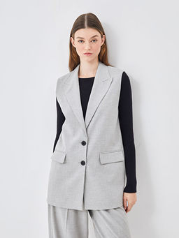 Ceket Yaka Kad?n Klasik Yelek