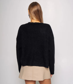 Джемпер #КТ6137, чёрный - Dommod фото 3