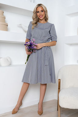 Платье Open-Style 6247 из хлопка съемный пояс