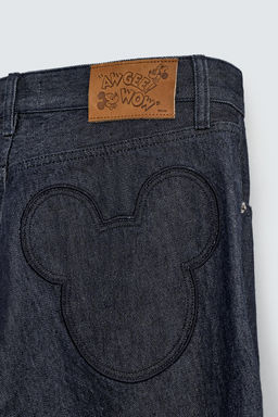 FLARE FIT JEANS WITH PATCHES HARRY LAMBERT FOR ZARA X DISNEY  фото 9