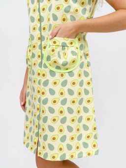 Халат женский, цвет зеленый