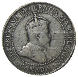 Монета 1 цент 1904 года Канада