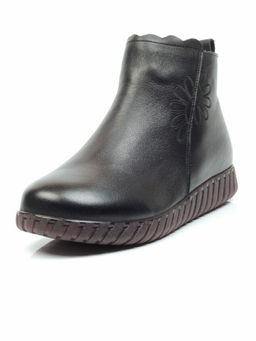 01-5507 BLACK Ботинки демисезонные (натуральная кожа, байка) - No name фото 6