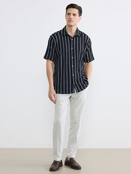 Regular Fit ?izgili Erkek G?mlek