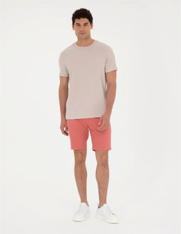 Pembe Slim Fit Dokuma _ort
