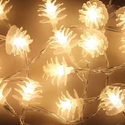 Гирлянда Шишки 20LED теплые