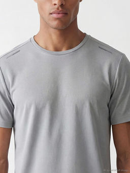 Bisiklet Yaka Erkek Spor Ti??rt