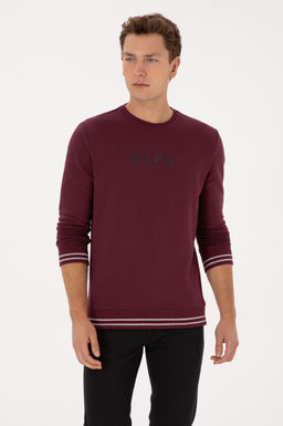 Erkek Bordo Sweatshirt